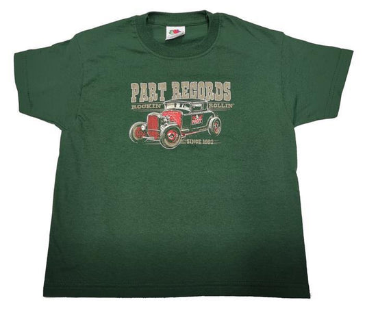 Kids-Shirt - Part Records Hot Rod, Grün