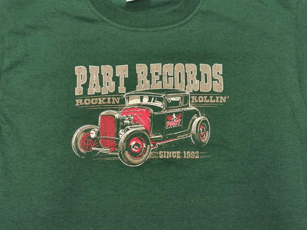 Kids-Shirt - Part Records Hot Rod, Grün