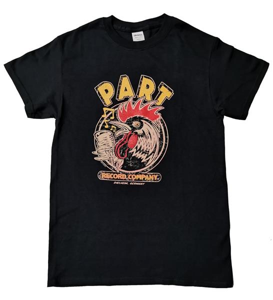 T-Shirt - Part Records Rooster, Schwarz