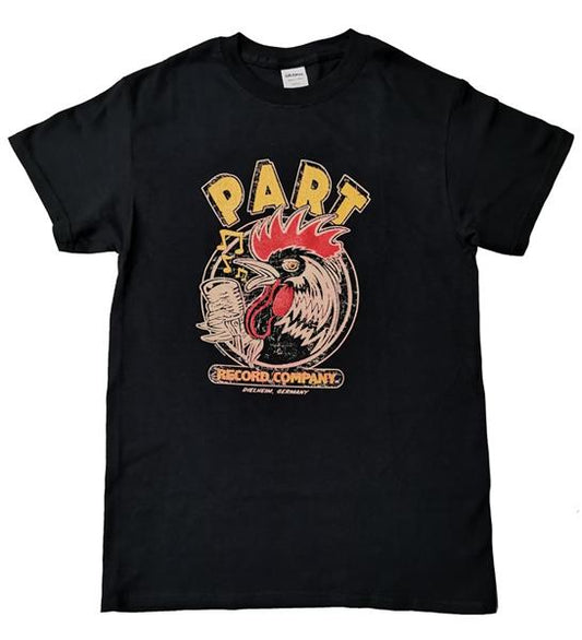 T-Shirt - Part Records Rooster, Schwarz