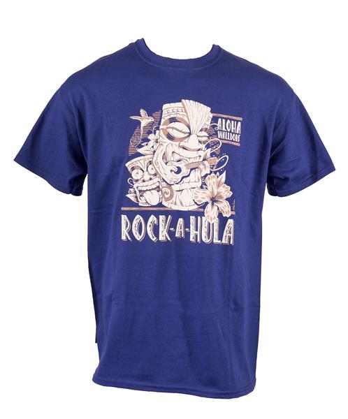 T-Shirt - Rock-A-Hula, Kobalt Blau