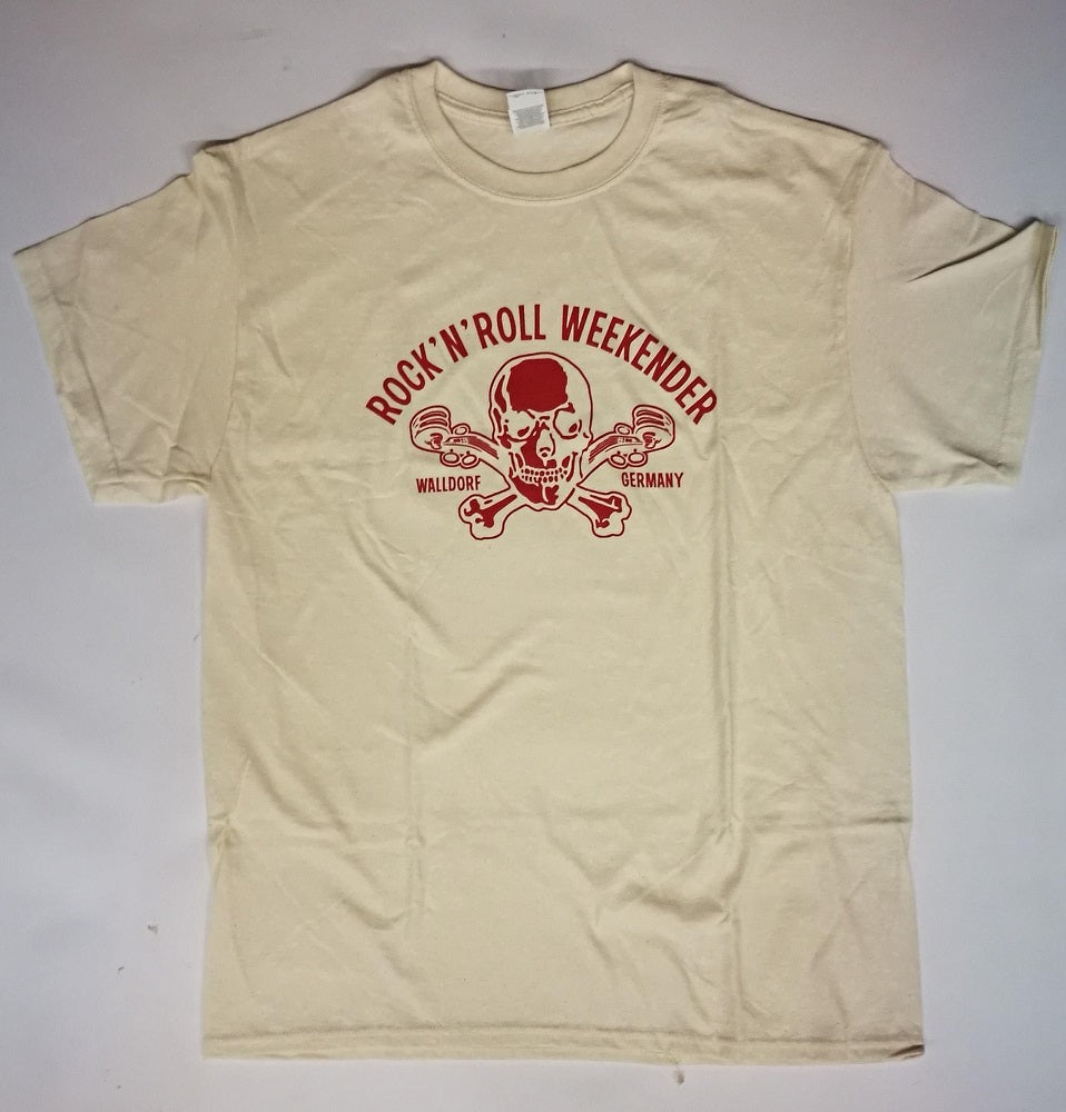 T-Shirt - Walldorf Weekender Skull, Creme