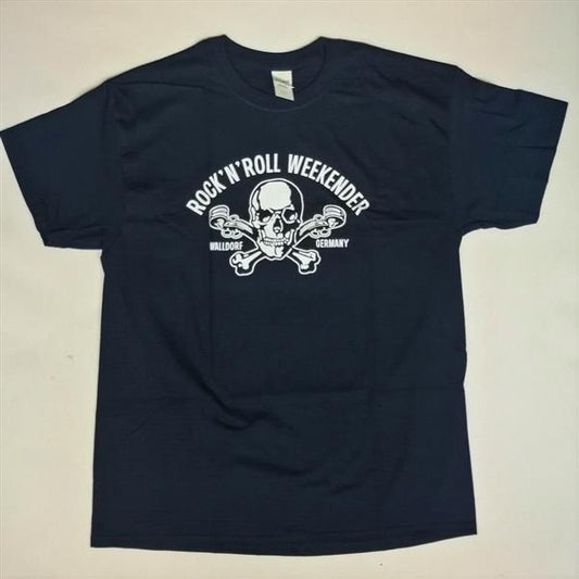 T-Shirt - Walldorf Weekender Skull, Dunkelblau