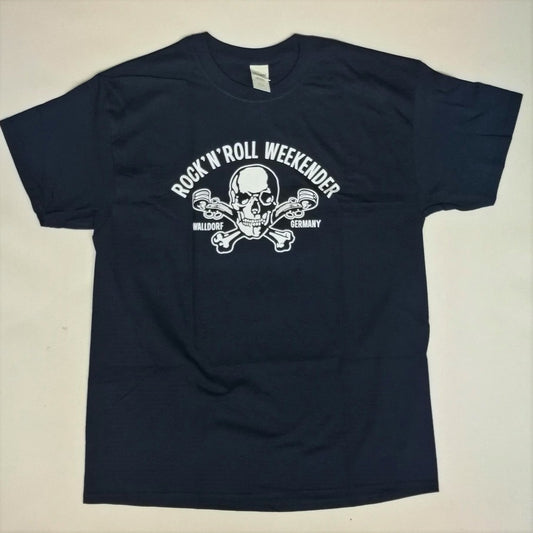 T-Shirt - Walldorf Weekender Skull, Dunkelblau