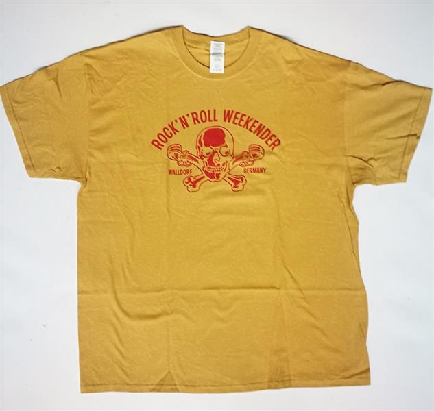 T-Shirt - Walldorf Weekender Skull, Senf