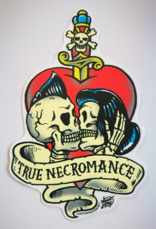 Vince Ray Aufkleber - True Necromance, klein