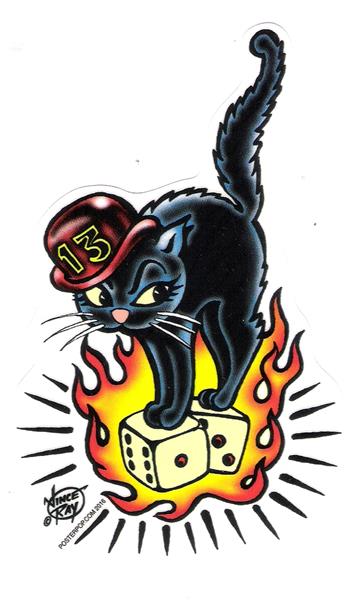 Aufkleber - Vince Ray - 13 Cat