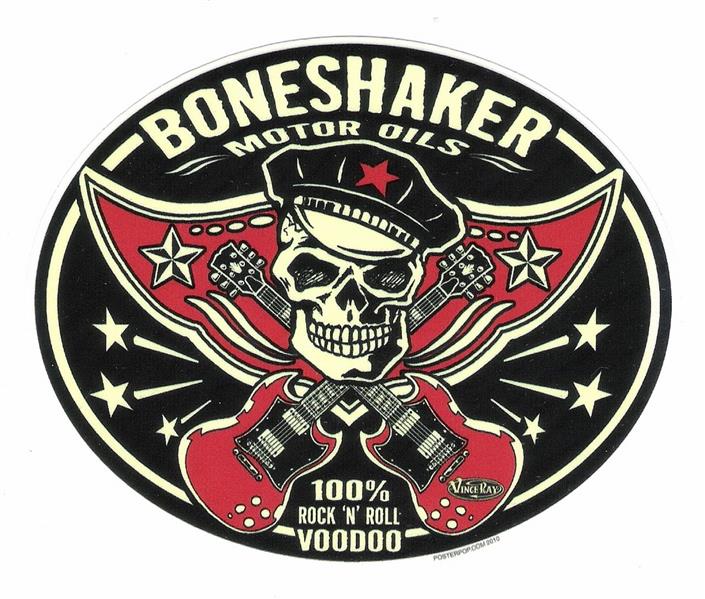 Aufkleber - Vince Ray - Boneshaker Oil