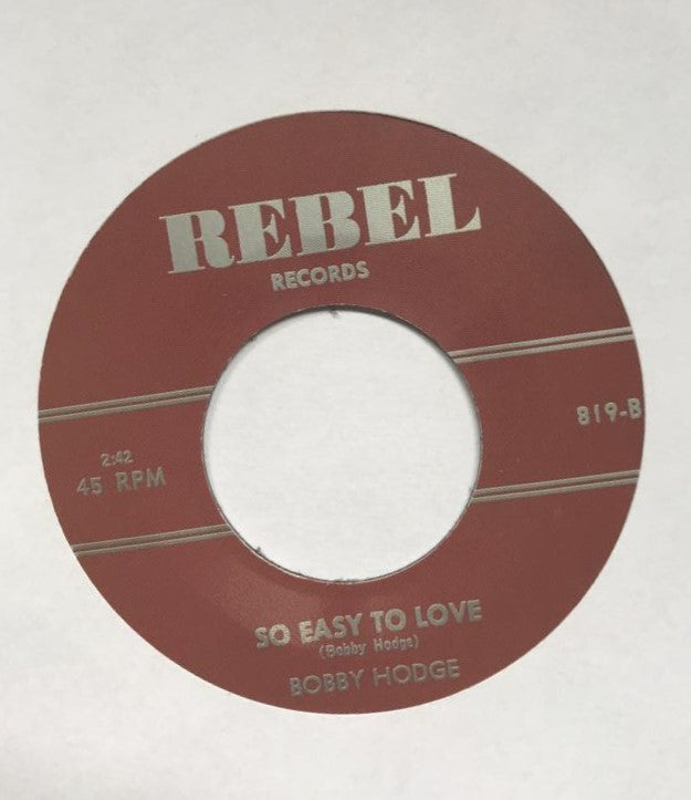 Single - Bobby Hodge - Gonna Take My Guitar; So Easy To Love