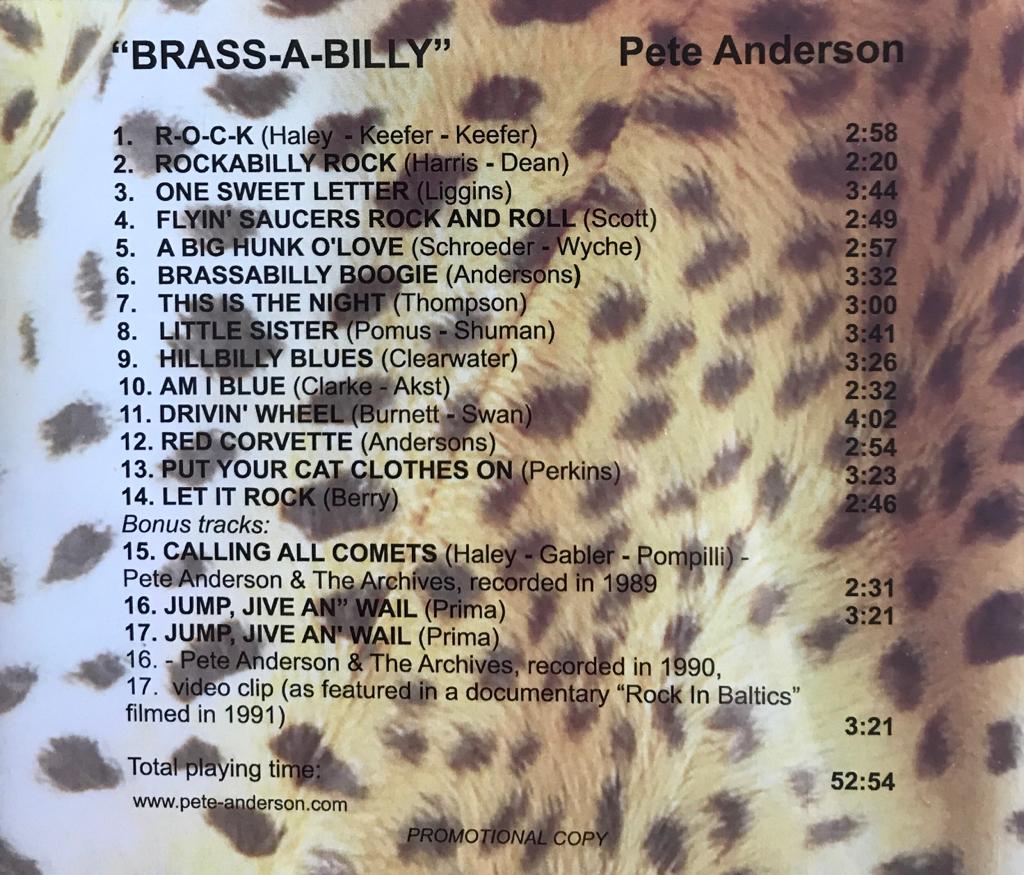 CD - Pete Anderson - Brass-A-Billy