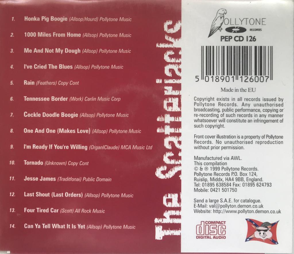 CD - Scatterjacks - Honkabilly Sessions 