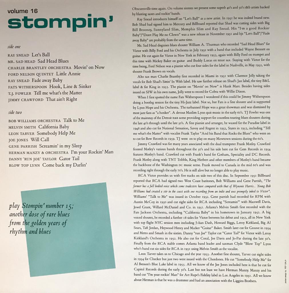 LP - VA - Stompin´ Vol. 16