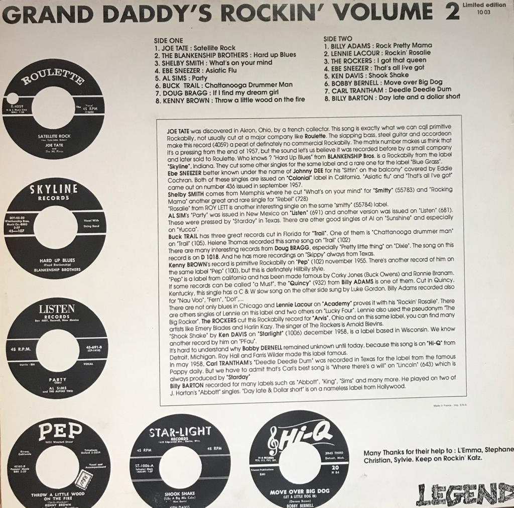 LP - VA - Grand Daddy's Rockin' Vol. 2