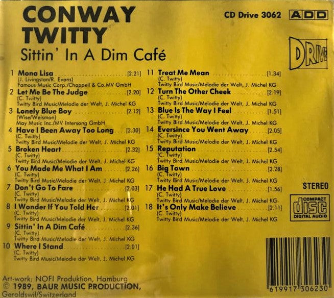 CD - Conway Twitty - Sittin in a Dim Cafe