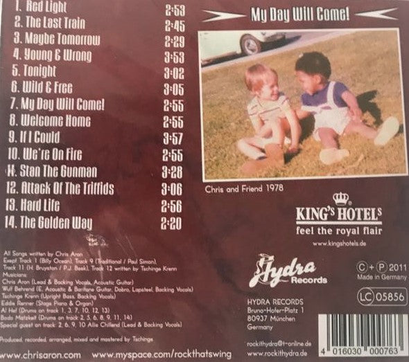 CD - Chris Aron & The Single Bedrooms - My Day Will Come