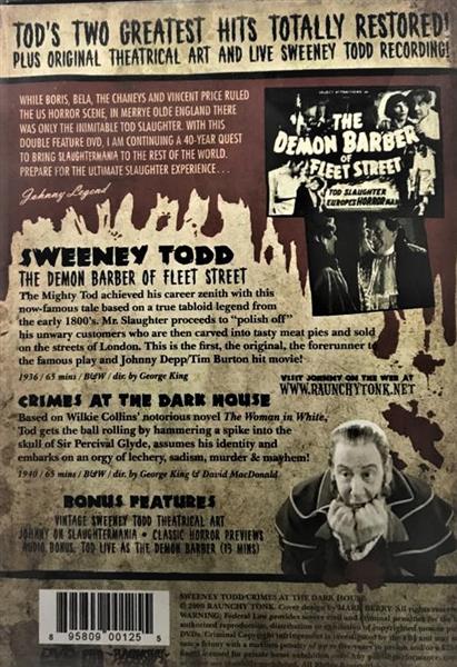 DVD - Johnny Legend Presents - Sweeney Todd