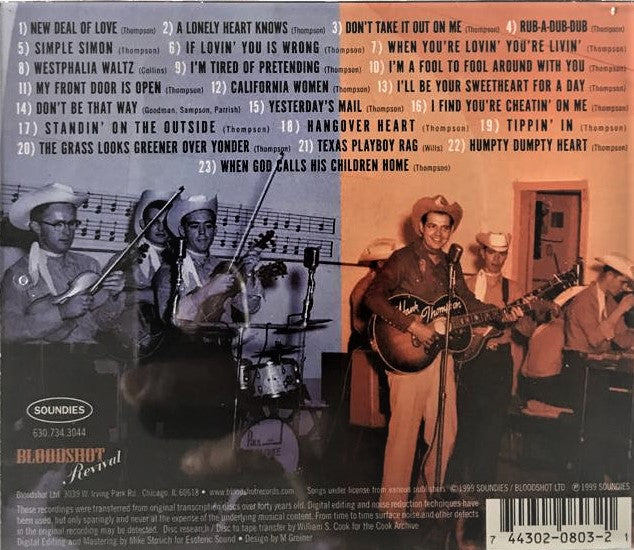 CD - Hank Thompson - Hank World