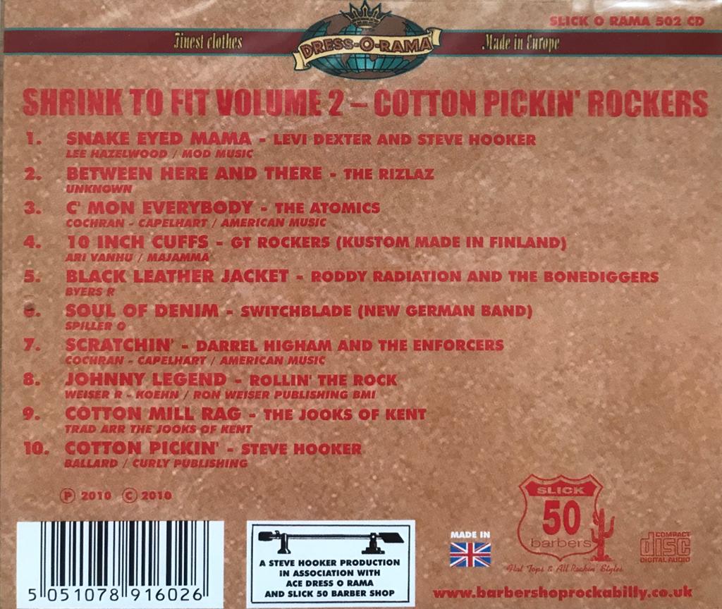 CD - VA - Shrink To Fit Vol. 2 - Cotton Pickin' Rockers