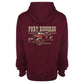 Zipper-Hoodie - Part Records Hot Rod, Bordeaux