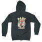 Zipper-Hoodie - Part Records Rooster, Schwarz