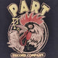 Zipper-Hoodie - Part Records Rooster, Schwarz