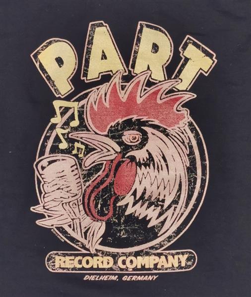 Zipper-Hoodie - Part Records Rooster, Schwarz