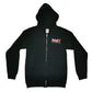 Zipper-Hoodie - Part Records Rooster, Schwarz